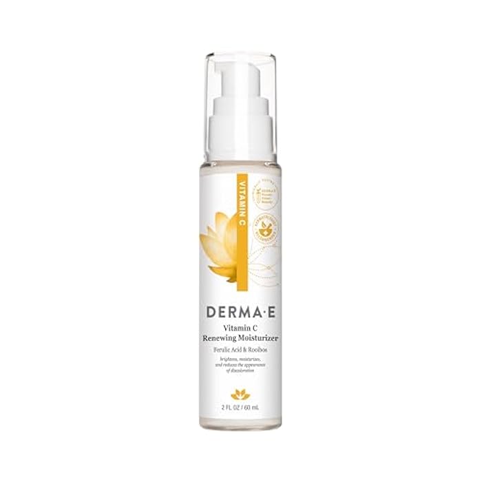 derma-e Derma E Vitamin C Renewing Face Moisturizer, 2 Oz, Brightening and Hydrating Facial Skin Renewing Cream, Anti-Aging Wrinkle Cream for Women, Day and Night Moisturizer for Face - Image 1