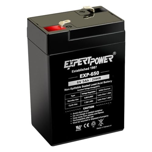 ExpertPower 6V 5Ah SLA Rechargeable Battery - Image 1