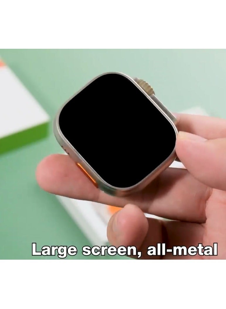 Modio MW22 Smartwatch 2.2 Inch Display With 3 Pair Straps and Charging Cable Designed for Ladies and Gents Black - Image 4