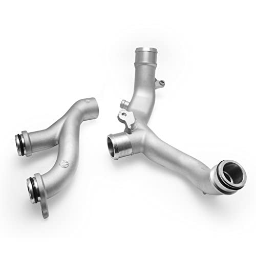 AULINK (OEM Part) LR090630 LR092992 AJ813917 AJ813865 C2Z28536 Aluminum Water Pump Thermostat Top Crossover Hose For 2010-2021 Land Rover LR4 Discovery Range Rover Sport, Jaguar XF XJ F-Type F-Pace - Image 3