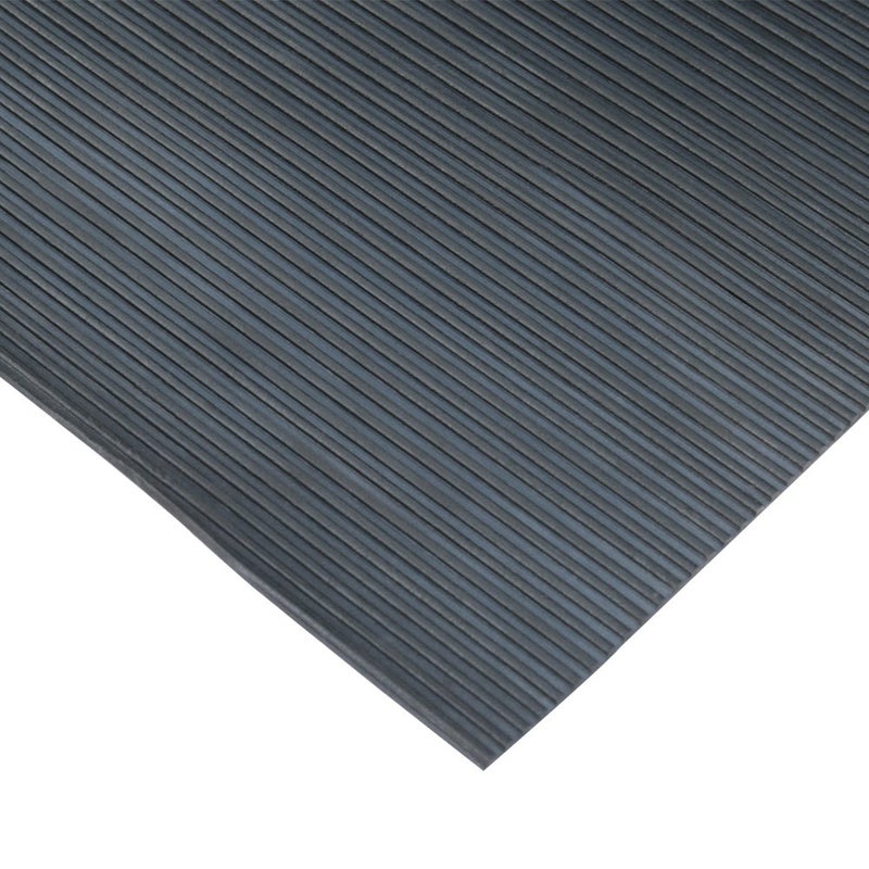 Rubber-Cal "Ramp-Cleat" Non-Slip Outdoor Rubber Mats - 1/8 in x 3 ft x 8 ft Floor Mat - Image 2