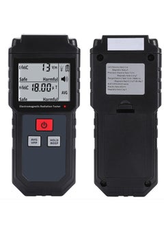 EMF Meter, Portable Digital Radiation Detector, Handheld EMF Detector for Home/Outdoor, Electric/Magnetic Field/Ghost Detector - LED Light & Sound Alarm Black (1-1999V/m, 0.01-99.99μT)