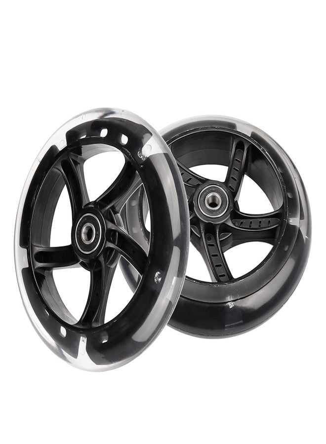 WHEELGOO Wiggle Scooter 145mm White Light-Up Replacement Wheels Front/Rear for Y Fliker 3-Wheeled Swing Scooter (2) - Image 5