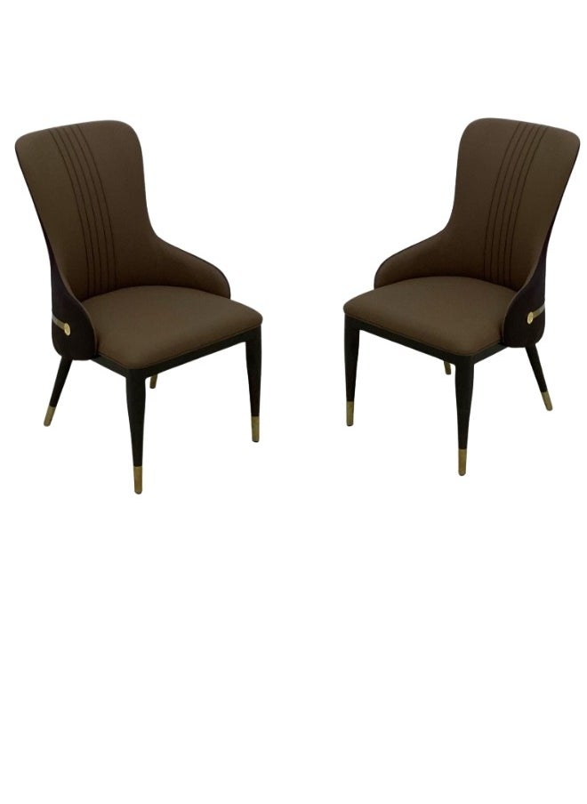 SMART HOME A chair set consisting of two chairs for the living room, a dining chair, a makeup room chair, and a cafe chair  - Image 1