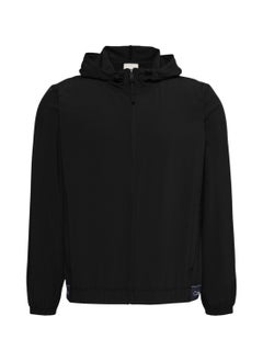 CALVIN KLEIN Men's Windbreaker Jacket - Polyester, Black  - Image 1