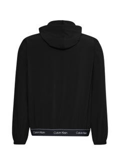 CALVIN KLEIN Men's Windbreaker Jacket - Polyester, Black  - Image 2