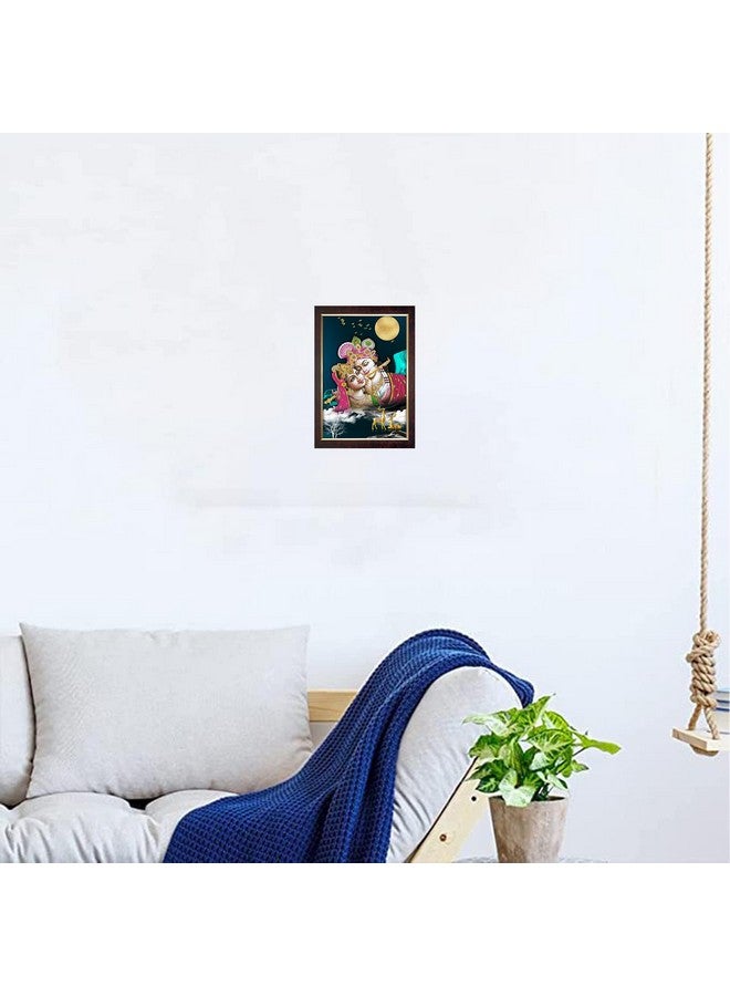 Dharvika Innovations Dharvika Innovations Radha Krishna Photo Frame Big Size Home Decoration with Sparkle Coated Lamination (14x20 Inch) - 20544 - Image 5