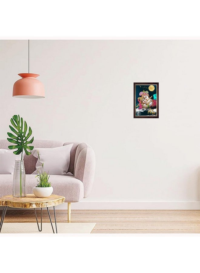 Dharvika Innovations Dharvika Innovations Radha Krishna Photo Frame Big Size Home Decoration with Sparkle Coated Lamination (14x20 Inch) - 20544 - Image 4