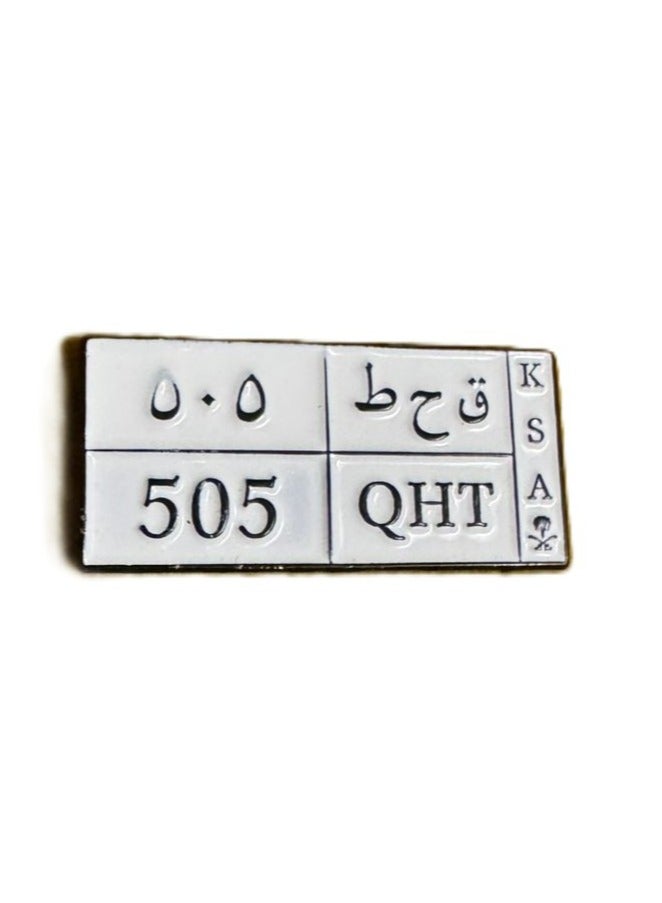 Iron sticker with a Q H T plate design 505 - Image 1