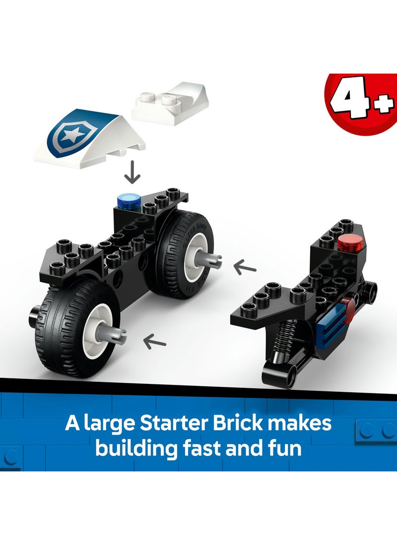 LEGO Lego City Police Motorcycle Chase 60455 (65) Pieces  - Image 4