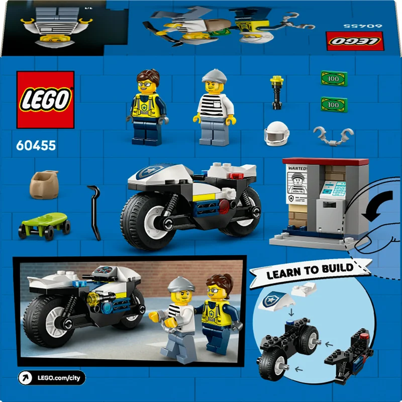LEGO Lego City Police Motorcycle Chase 60455 (65) Pieces