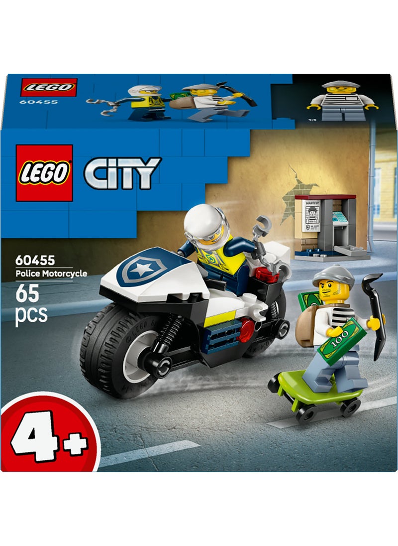 LEGO Lego City Police Motorcycle Chase 60455 (65) Pieces  - Image 2