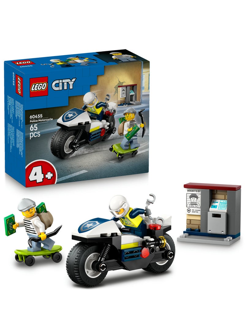 LEGO Lego City Police Motorcycle Chase 60455 (65) Pieces  - Image 1