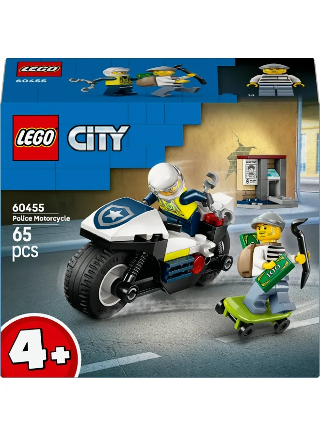LEGO Lego City Police Motorcycle Chase 60455 (65) Pieces