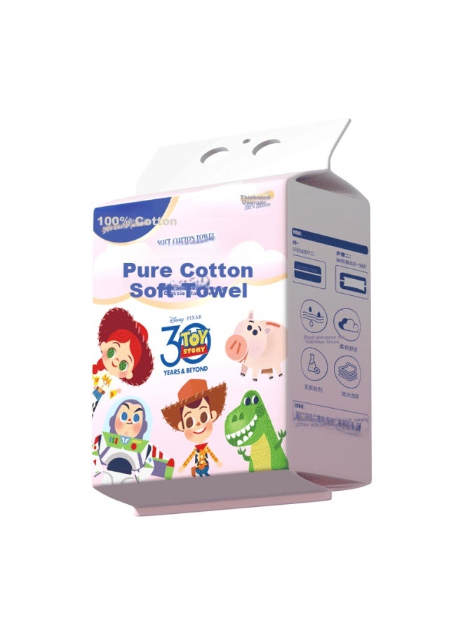 Aiyiyou × Disney Collaboration 100% Cotton Facial Wipes 200 Sheets Single Pack Disposable Soft Face Towels - Image 1