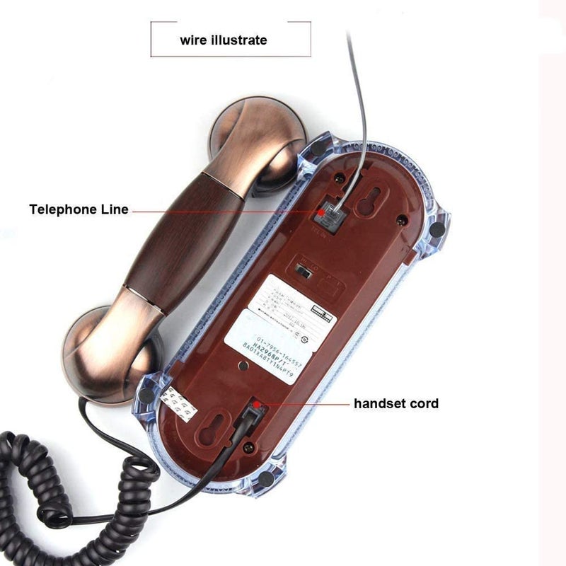 Pekos Landline Telephone | Ringer LED Indication Corded Intercom Receiver Landline Telephone for Office Home (Multi-Color) - Image 3