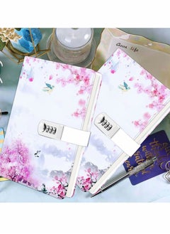 Y&D Leather Diary with Lock, Secret Lock Journal Exquisite Pattern Design  - Image 2