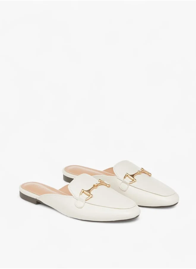 Celeste Women's Metal Accent Slip-On Mules