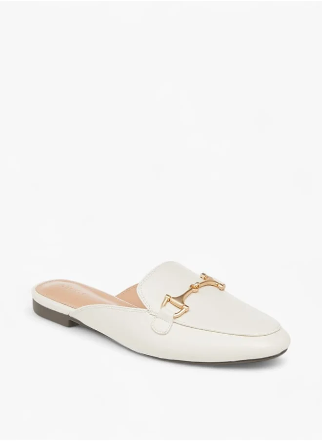 سيليست Women's Metal Accent Slip-On Mules