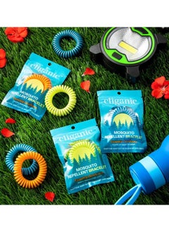 Cliganic Mosquito Repellent Bracelet Essential Oil Infused (10 Pack)  - Image 2