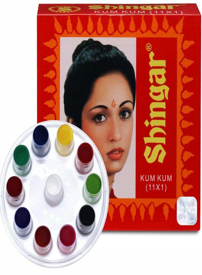 Shingar Kumkum 11 x 1 | For All Skin Types | Matte Finish | Easy Single-Stroke Application | Liquid Bindi & Kumkum - Pack of 1, 24 Gram - Image 5