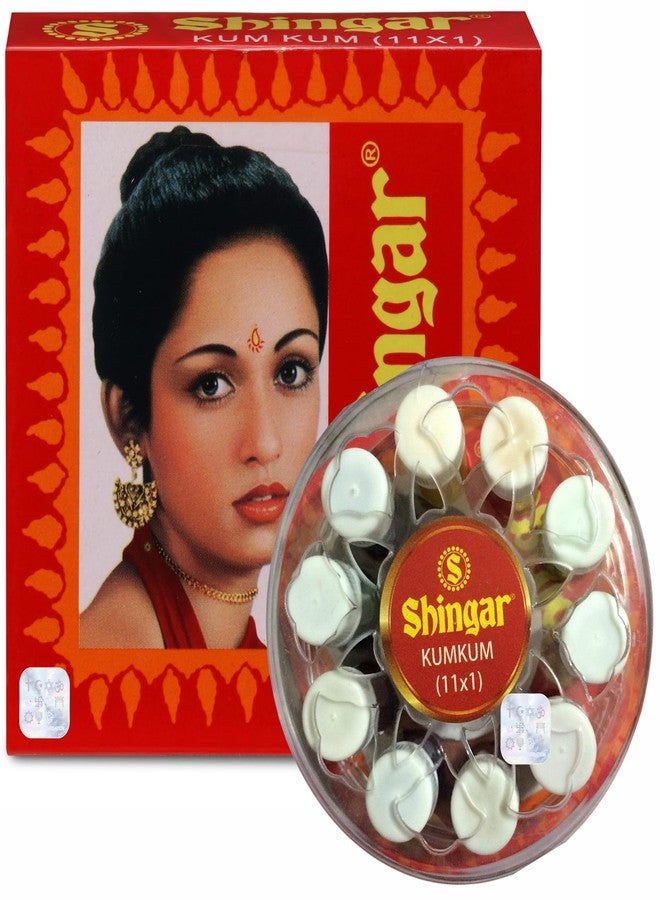 Shingar Kumkum 11 x 1 | For All Skin Types | Matte Finish | Easy Single-Stroke Application | Liquid Bindi & Kumkum - Pack of 1, 24 Gram - Image 3