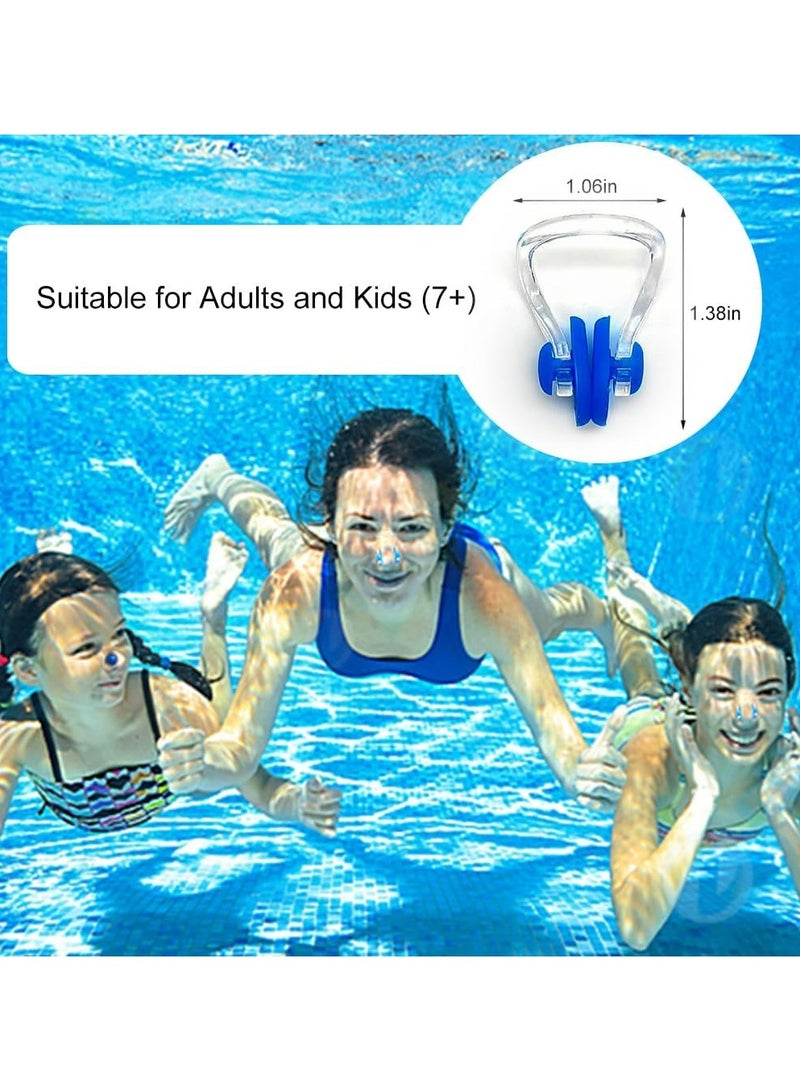 فانسكي 4 مجموعات مقاوم للماء سيليكون السباحة سدادات مشبك الأنف المقابس ، الأذن والأنف حامي أطقم سباحة صندوق حزمة - Image 3