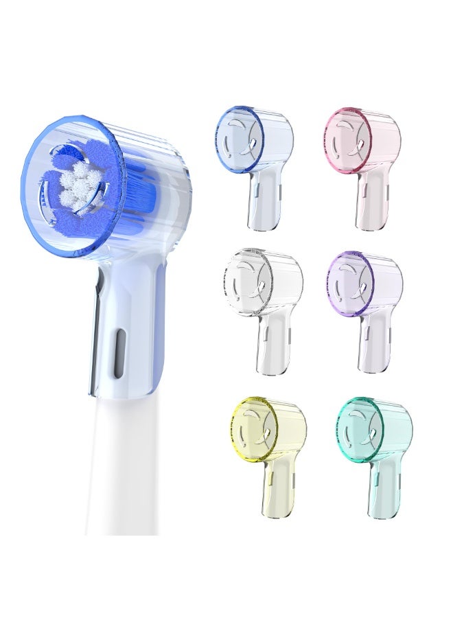 Winner 6Pcs Toothbrush Cover Compatible with Oral B Replacement Heads,Brush Cover for iO Electric Toothbrush Head,Round Tooth Brush Caps,Dust Cover Protector - Image 1