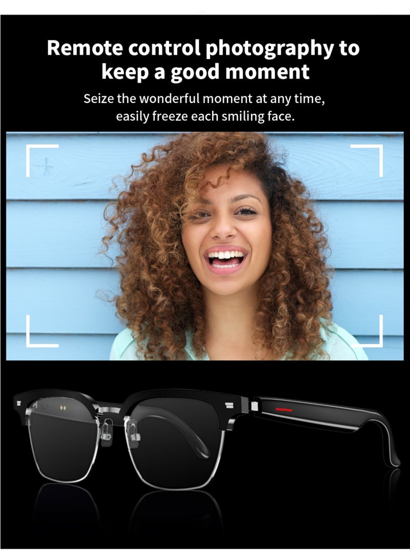 هيونداي ترجمة الذكاء الاصطناعي نظارات بلوتوث ذكية ، نظارات ترجمة متعددة اللغات في الوقت الحقيقي ، دعم أكثر من 140 لغة ، ترجمة دقيقة وخالية من التأخير ، مناسبة للحياة اليومية والعمل ، نطاق بلوتوث لاسلكي 10-15 متر ، بطارية 110 ماه ، وقت المحادثة 4 ساعات ، وقت الاستعداد 120 ساعة. الشحن السريع - Image 5