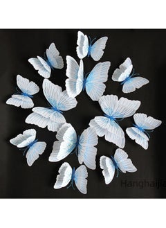 Hanghaijia 12 PCS Mixed Butterfly Stereo Wall Stickers , Removable DIY Home Nursery Scene Ambience Decoration  - Image 2