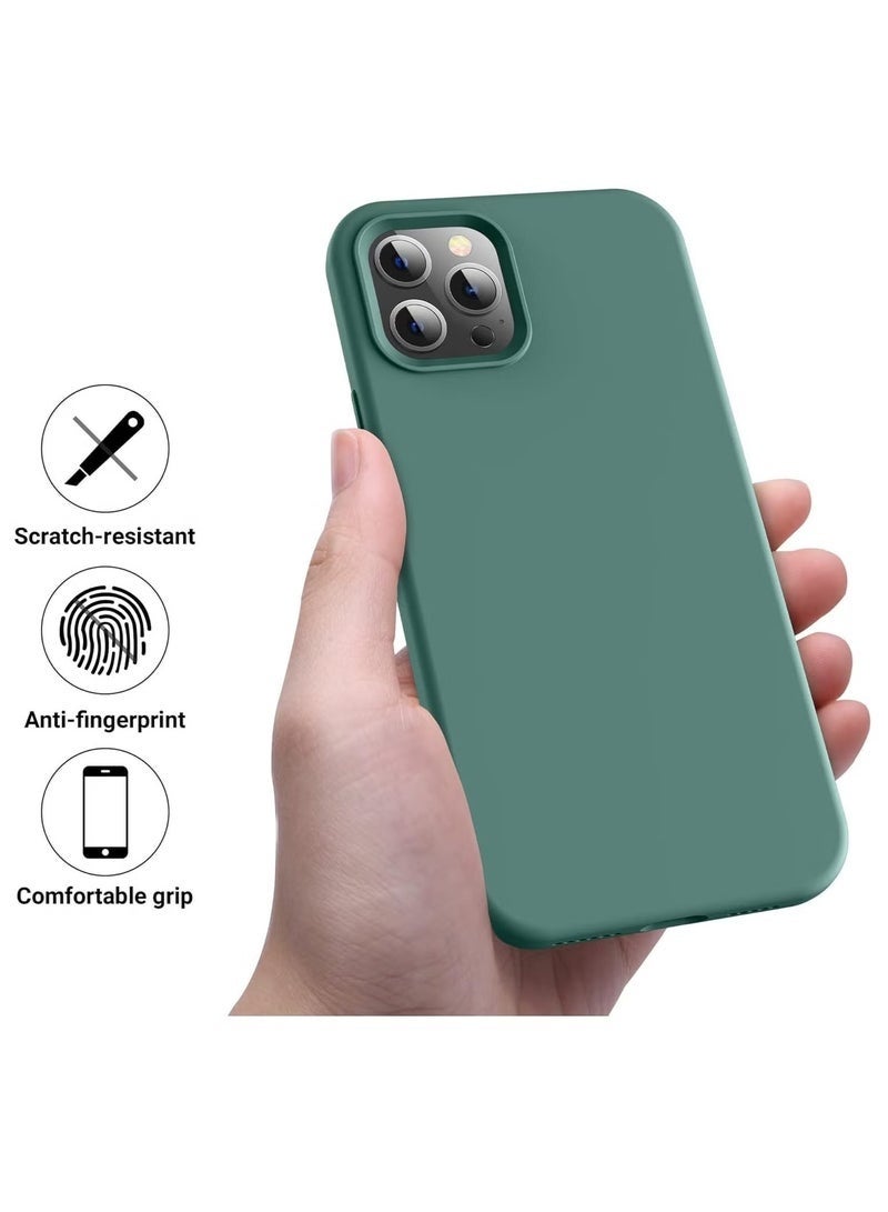 LEDIN Silicone Case for iPhone 12 Pro Max Silky Soft Touch Full Body Protective Phone Case Shockproof Cover with Microfiber Lining - Image 2
