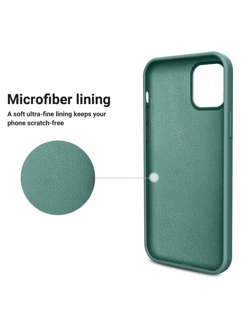 LEDIN Silicone Case for iPhone 12 Pro Max Silky Soft Touch Full Body Protective Phone Case Shockproof Cover with Microfiber Lining - Image 3