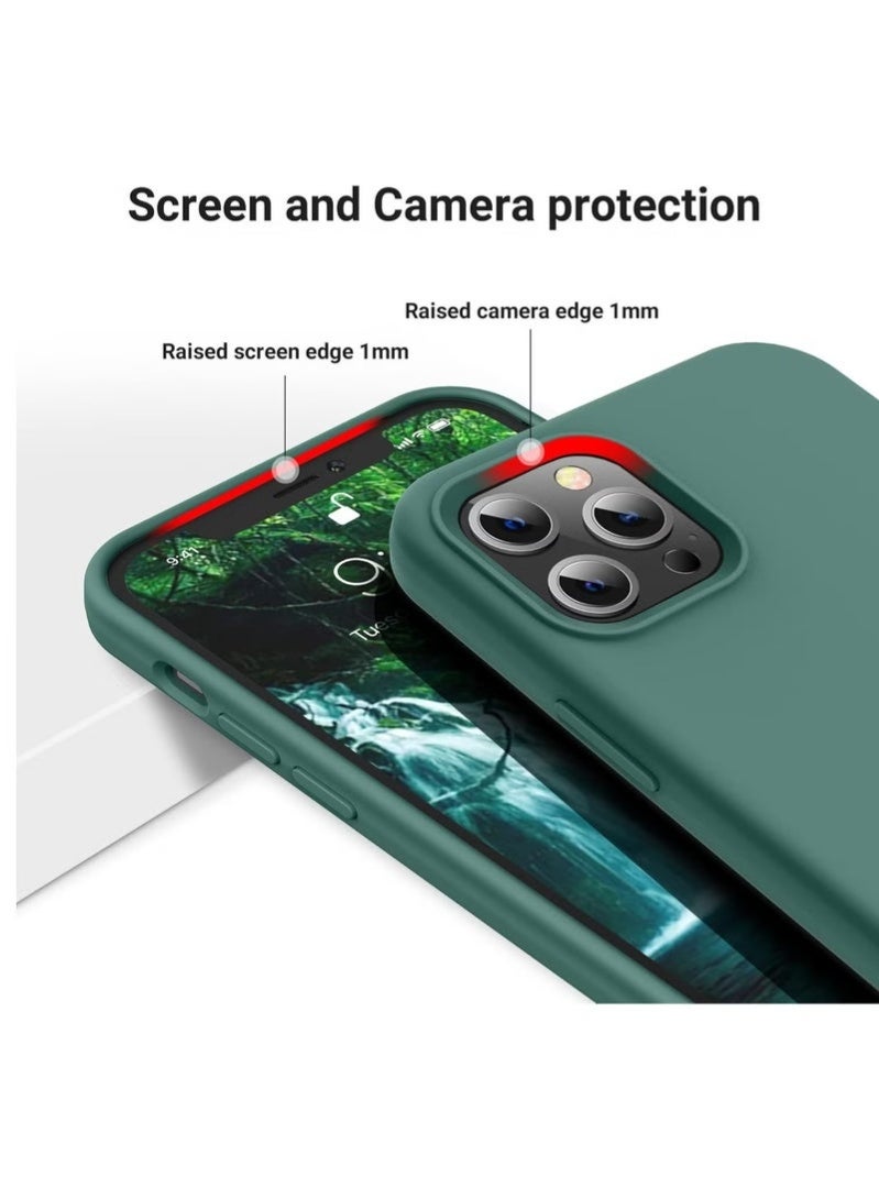 LEDIN Silicone Case for iPhone 12 Pro Max Silky Soft Touch Full Body Protective Phone Case Shockproof Cover with Microfiber Lining - Image 5