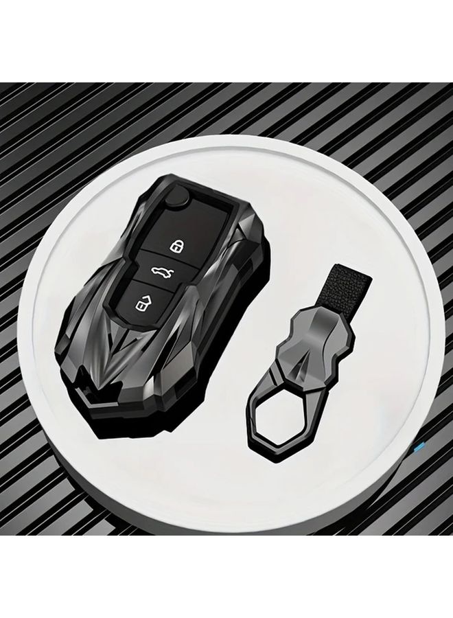 Type D Car Key Case Cover For Vw Tiguan Passat Golf 7 Mk7 Skoda Octavia Kodiaq Seat Ateca Leon - Image 5