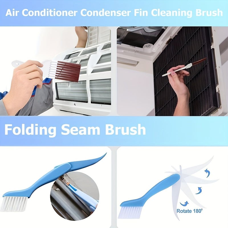 3pcs Car AC Cleaning Kit Durable Stainless Steel And Aluminum Fin Combs Brushes For Condenser And Coil Maintenance - Image 5
