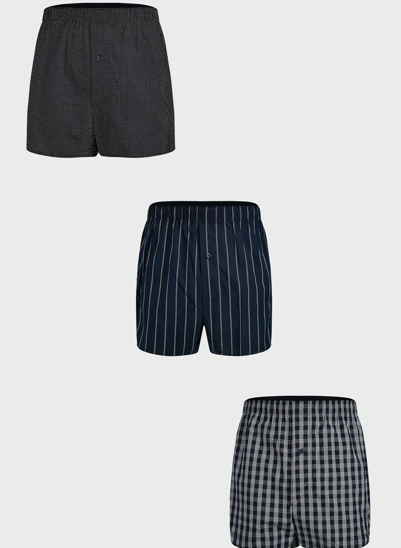 Marks & Spencer 3 Pack Assorted Boxers