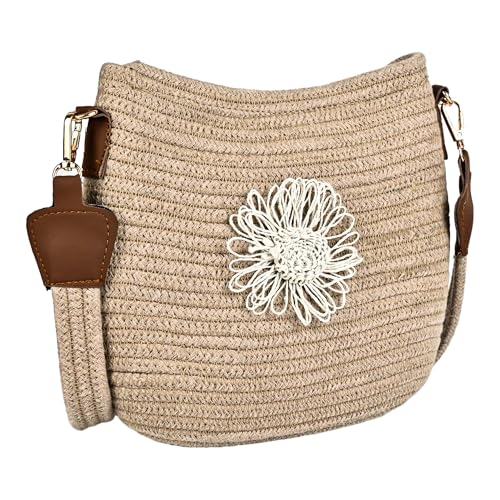 ENSAC Women's Premium Style Juterope/Full Sling Clutch Shoulder Bag | Ladies Purse Handbag | Special & Luxury Gift - Image 1
