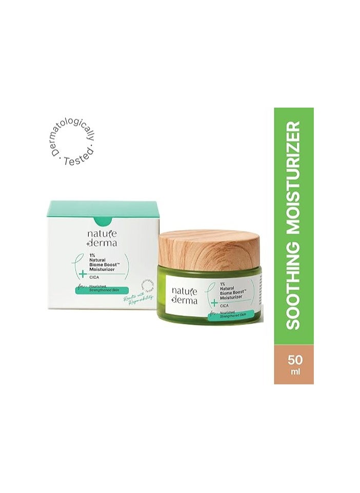 Nature Derma - 1% Natural Biome-Boost Moisturizer 50Ml - Image 1