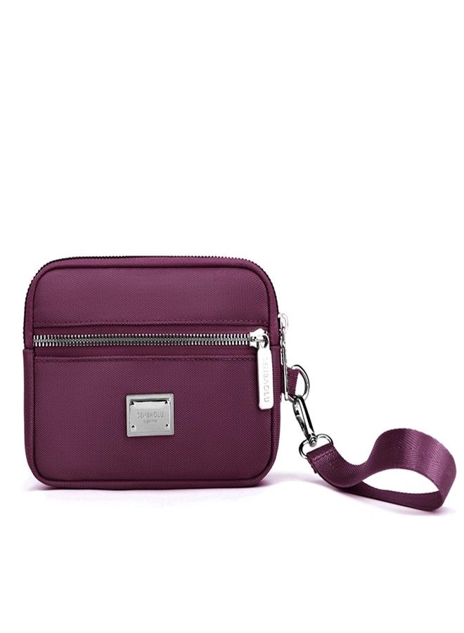 KARRESLY Wristlet Purse for Women Evening Wristlet Pouch Clutch Bag（Purple） - Image 1
