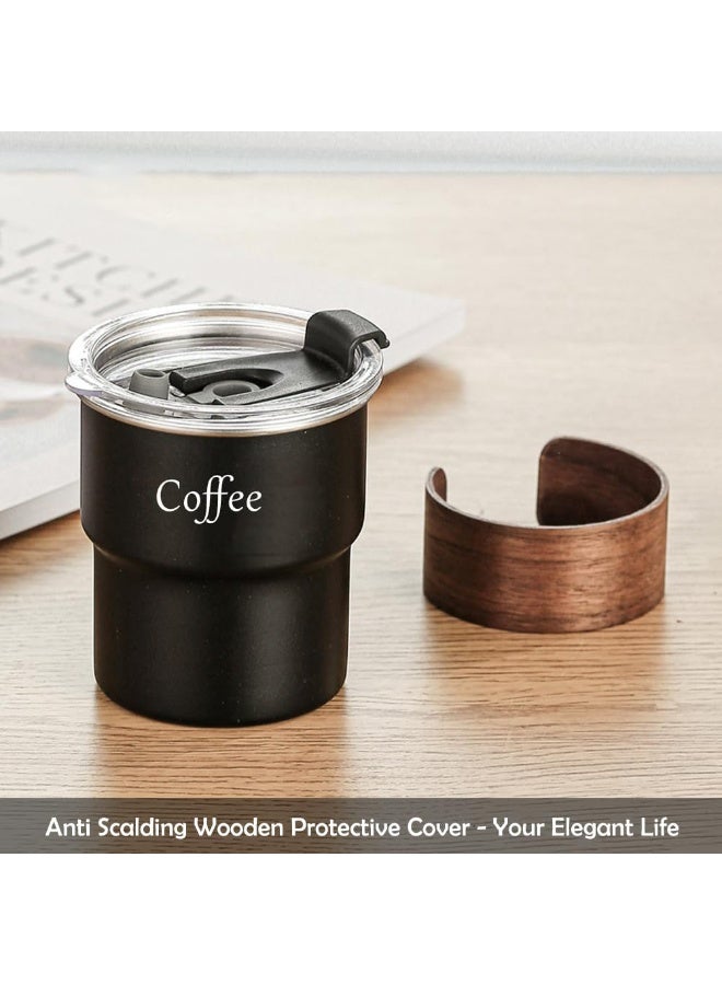 Bukela 300ml Stay Hot Insulated Mug with Lid, Straw, Coffee Cup Tea and Drinks, Stainless Steel Tumbler BPA FREE for Travel Mugs Car Holder (Black) - Image 5