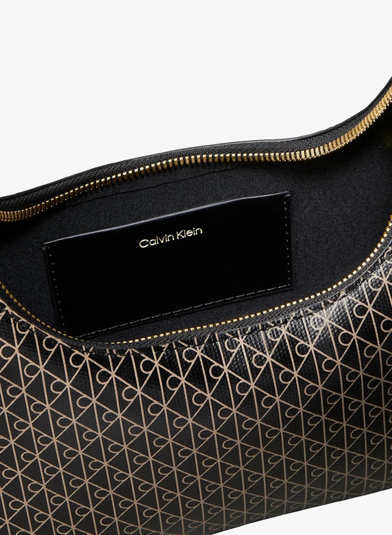 Calvin Klein Black CK Emblem Convertible Shoulder Bag for Women | Best Price UAE