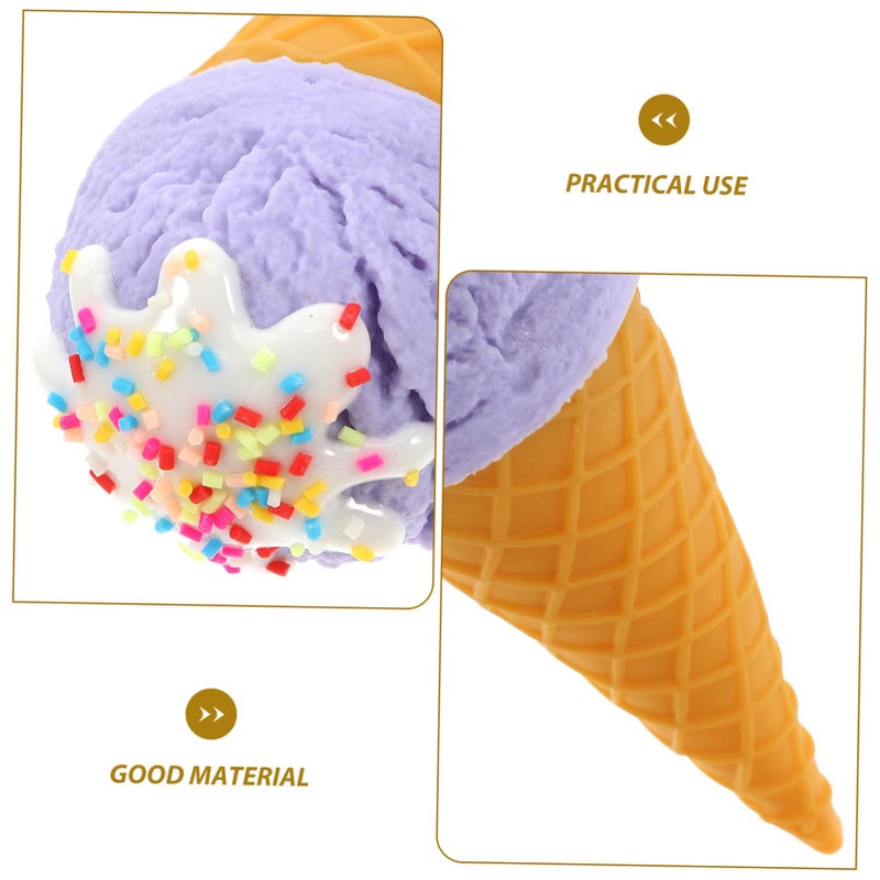 Realistic Fake Ice Cream Cone Toy Simulation Dessert Model For Display - Image 4