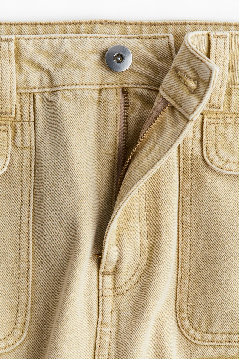 اتش اند ام تنورة ماكسي كارغو من الدنيم