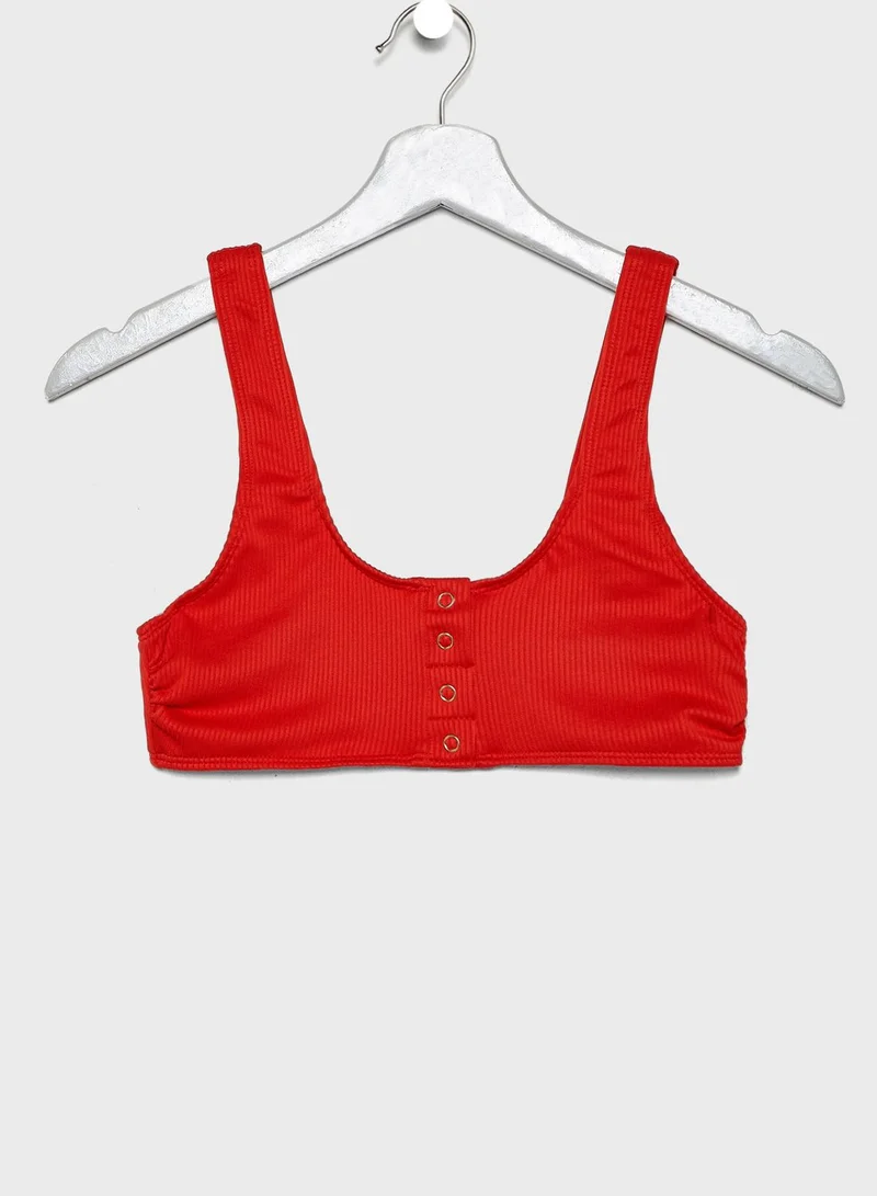 NEW LOOK Button Through Bikini Top