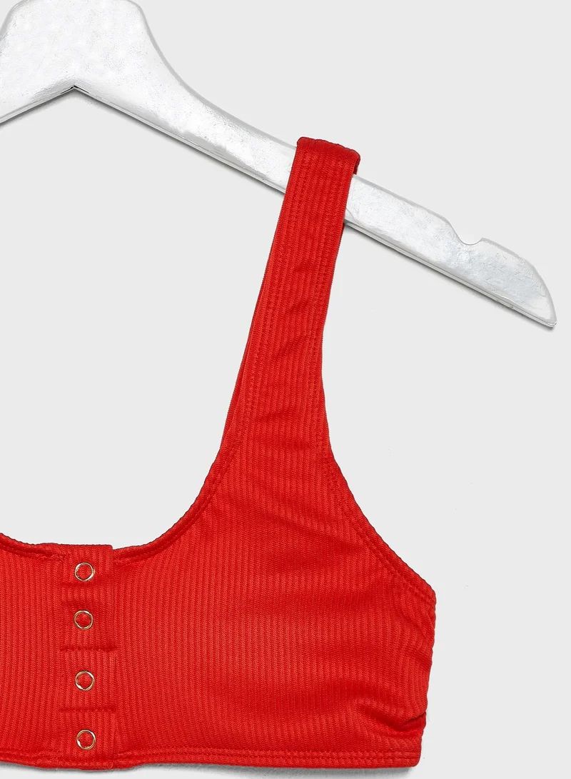 NEW LOOK Button Through Bikini Top