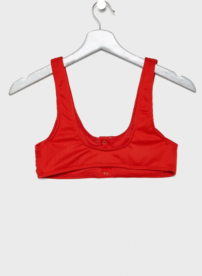 NEW LOOK Button Through Bikini Top