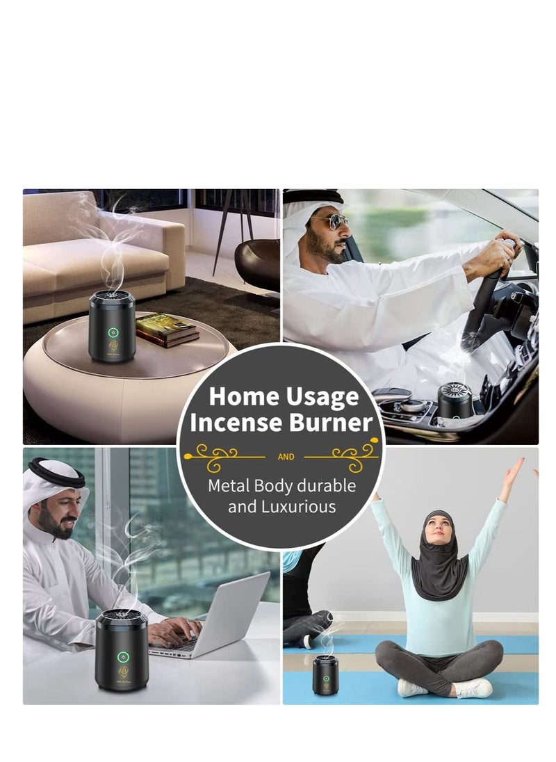 Bakhoor Electric Oud Incense Bukhoor Burner Aroma Diffuser With Long Lasting Battery Usb Rechargeable Great Gift For Home, Car, Desert Camping And Travel  - Image 4