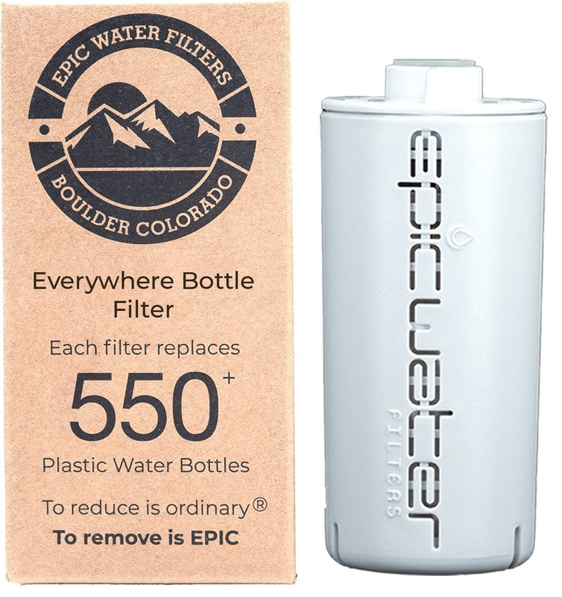 Epic Water Filters Everywhere Bottle Filter  1Pack  75 Gallon Total Filter Life  34 month Supply  Compatible with all Epic Water Bottles  Replaces Everyday and Outdoor