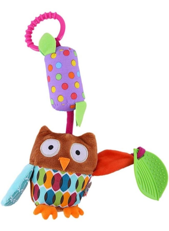 Soft Hanging Baby Rattle Toy with Teethers, Ring Clip, for Stroller, Car Seat, Travel Bed for Boys and Girls, 1pc, 35cm CODE/SKK-003 - Image 1