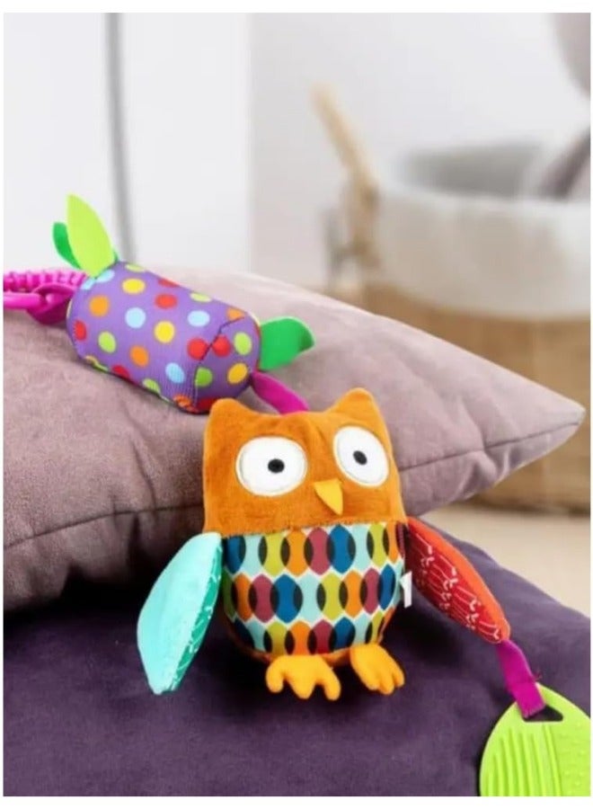 Soft Hanging Baby Rattle Toy with Teethers, Ring Clip, for Stroller, Car Seat, Travel Bed for Boys and Girls, 1pc, 35cm CODE/SKK-003 - Image 2